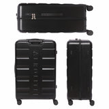 Aerolite 4-Piece ABS Lightweight Luggage Set – Expandable Cabin, Medium, Large & XL Hard Shell Suitcases with Spinner Wheels & TSA Lock – Black
