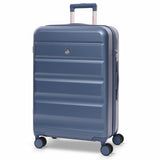 Aerolite 24” Medium 67L ABS Check-In Suitcase – Lightweight Hard Shell Luggage with 4 dual Spinner Wheels, TSA Lock & Organised Interior – Blue
