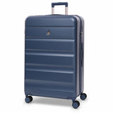 Aerolite 4-Piece ABS Lightweight Luggage Set – Expandable Cabin, Medium, Large & XL Hard Shell Suitcases with Spinner Wheels & TSA Lock – Blue
