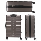 Aerolite 4-Piece ABS Lightweight Luggage Set – Expandable Cabin, Medium, Large & XL Hard Shell Suitcases with Spinner Wheels & TSA Lock – Charcoal