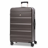 Aerolite 4-Piece ABS Lightweight Luggage Set – Expandable Cabin, Medium, Large & XL Hard Shell Suitcases with Spinner Wheels & TSA Lock – Charcoal