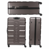 Aerolite 4-Piece ABS Lightweight Luggage Set – Expandable Cabin, Medium, Large & XL Hard Shell Suitcases with Spinner Wheels & TSA Lock – Charcoal