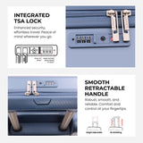Aerolite 56x45x25cm Large Cabin Bag – Easyjet Large Cabin/Plus/Flexi, British Airways & Jet2 Maximum Cabin Luggage Size, Lightweight Hard Shell Suitcase with 8 Spinner Wheels, TSA Lock, 56L Capacity, 5-Year Warranty, Blue