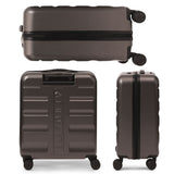 Aerolite 56x45x25cm Large Cabin Bag – Easyjet Large Cabin/Plus/Flexi, British Airways & Jet2 Maximum Cabin Luggage Size, Lightweight Hard Shell Suitcase with 8 Spinner Wheels, TSA Lock, 56L Capacity, 5-Year Warranty, Charcoal