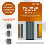 Aerolite 56x45x25cm Large Cabin Bag – Easyjet Large Cabin/Plus/Flexi, British Airways & Jet2 Maximum Cabin Luggage Size, Lightweight Hard Shell Suitcase with 8 Spinner Wheels, TSA Lock, 56L Capacity, 5-Year Warranty, Forest Green