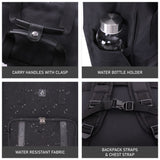 Aerolite 40x30x20cm Ryanair Wizz Air Cabin Backpack 24L Underseat Carry On Travel Rucksack with Removable Shoulder Pouch Lightweight Hand Luggage Bag