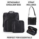 Aerolite 40x30x20cm Ryanair Wizz Air Cabin Backpack 24L Underseat Carry On Travel Rucksack with Removable Shoulder Pouch Lightweight Hand Luggage Bag
