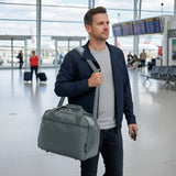 Aerolite 40x30x20cm Ryanair Wizz Air Cabin Holdall 24L Underseat Carry On Travel Bag with Shoulder Strap Lightweight Hand Luggage for EasyJet British Airways Lufthansa Green