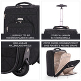 Aerolite 45x36x20cm Easyjet Maximum Carry On Cabin Under Seat Trolley Hand Luggage With High Mileage Wheels & SBS Zips, Latest 2025 Model, 5 Years Warranty