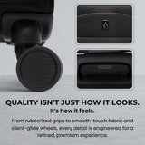 Aerolite Premium 3 Piece Expandable Luggage Set Cabin 28 Inch Large and 32 Inch Extra Large Soft Shell Suitcases with Reinforced Metal Frame Japanese YKK Zippers TSA Locks Silent Dual Spinner Wheels Black