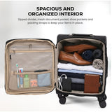Aerolite Premium Expandable Cabin Suitcase 55x40x20cm to 55x40x23cm Ryanair Priority Carry On Luggage with Reinforced Metal Frame YKK Zippers TSA Lock Silent Spinner Wheels Anti Microbial Interior Soft Shell Hand Luggage