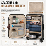 Aerolite Premium 28 Inch Expandable Large Suitcase 103L to 120L Lightweight Soft Shell Checked Luggage with Reinforced Metal Frame Japanese YKK Zippers TSA Lock Silent Dual Spinner Wheels