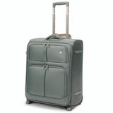 Aerolite 56x45x25cm Cabin Suitcase EasyJet Large Cabin British Airways and Jet2 Approved Carry On Luggage Lightweight 60L Soft Shell Travel Bag with TSA Lock 2 Wheels Green
