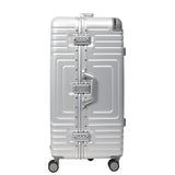 Aerolite Aluminium Zipperless PP Trunk, Premium Trunk Suitcase, TSA Latch-Lock, Aluminium Frame, Silent Hinomoto Wheels, 97.6L Large Luggage