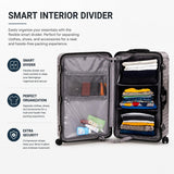 Aerolite Zipperless Aluminium Frame Trunk Suitcase 97.6L Large Checked Luggage with TSA Latch Locks Silent Hinomoto Wheels Polycarbonate Shell & 15 Year Warranty Black