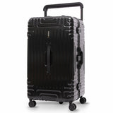Aerolite Zipperless Aluminium Frame Trunk Suitcase 97.6L Large Checked Luggage with TSA Latch Locks Silent Hinomoto Wheels Polycarbonate Shell & 15 Year Warranty Black