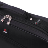 5 CITIES (40x30x10cm) New and Improved 2025 Lufthansa, Austrian Airlines, Swiss Airlines Maximum Cabin Size Underseat Flight Bag, Also Approved For British Airways, Virgin Atlantic, EasyJet, Black