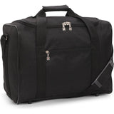 5 Cities 40x30x20cm Ryanair & Wizz Air Max Size Under Seat Cabin Bags Maximum Size Foldable Carry On Small Lightweight Holdall Bag Hand Cabin Luggage Flight Travel Duffle Bag 40x30x20 Black