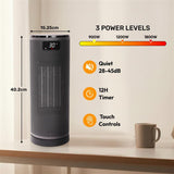 Olsen & Smith 1800W Smart Ceramic Space Heater Oscillating Portable Electric Heater with WiFi App Remote Control Thermostat ECO Mode Timer Child Lock Alexa Google Home for Indoor Room Heating