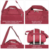 Aerolite (40x20x25cm) Approved for Ryanair Free Allowance, With 5 Years Guarantee, New and Improved 2025 Holdall Cabin Luggage Under Seat Flight Bag