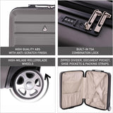 Aerolite Ryanair Maximum Bundle (55x40x20 Suitcase + 40x20x25 Holdall) 2-Piece Carry On Hand Cabin Luggage Set Bundle