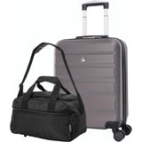 Aerolite Ryanair Max Bundle (55x40x20cm Priority Suitcase + 40x20x25cm Holdall), 2 Piece Carry On Hand Cabin Luggage Set Bundle - Aerolite UK