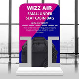 Aerolite 40x30x20cm Ryanair & Wizz Air Maximum Size Eco-Friendly ♻️ Cabin Bag, Holdall, Flight Bag with 5 Year Guarantee