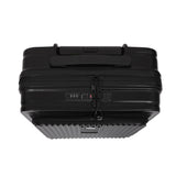 Aerolite M-Lite Smart 21” Cabin Suitcase – Silent & Smooth Hinomoto Wheels with Brake Button, Front Laptop Pocket, Durable PP Polypropylene, USB Charging, TSA Lock, 55x40x23cm