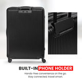Aerolite M-Lite 29” Extra Large Premium Suitcase – Durable PP Polypropylene, Huge 118L Capacity, 76x50x30cm Check-In Luggage, TSA Lock, Phone Holder, Silent Hinomoto Wheels, Pack Up To 32 KGs, 15 Years Brand Guarantee
