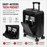 Aerolite M-Lite Smart 2 Piece Luggage Set 21 Inch Cabin and 29 Inch Extra Large Suitcases with PP Polypropylene Hard Shell, Silent Hinomoto Wheels, USB Charging, Laptop Pocket, TSA Lock and 15 Year Guarantee
