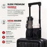 Aerolite M-Lite Smart 2 Piece Luggage Set 21 Inch Cabin and 29 Inch Extra Large Suitcases with PP Polypropylene Hard Shell, Silent Hinomoto Wheels, USB Charging, Laptop Pocket, TSA Lock and 15 Year Guarantee