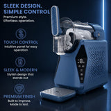 Olsen & Smith 3 in 1 Slushie Machine Frozen Drink Maker and Soft Serve Ice Cream Machine with Drinks Chiller Fast Compressor Cooling Self-Cleaning Touch Controls for Cocktails Milkshakes Frappes Iced Coffee Blue
