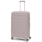 Aerolite 28” Large 100L Lightweight Polypropylene (PP) Check-In Suitcase – Hard Shell Luggage with Spinner Wheels, TSA Lock & Waterproof Pocket, Cream