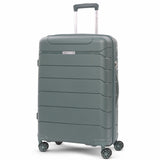 Aerolite 24” Medium 67L Lightweight Polypropylene (PP) Check-In Suitcase – Hard Shell Luggage with Spinner Wheels, TSA Lock & Organised Interior, Green