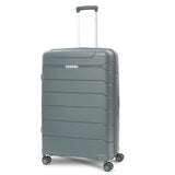 Aerolite 28” Large 100L Lightweight Polypropylene (PP) Check-In Suitcase – Hard Shell Luggage with Spinner Wheels, TSA Lock & Waterproof Pocket, Green