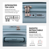 Aerolite Premium PP 3-Piece Luggage Set, Lightweight Polypropylene Hard Shell Suitcases with 4 Dual Spinner Wheels & TSA Lock, Expandable Cabin (21”), Medium (24”), Large (28”), Expandable Carry-On Case Included – Sage