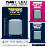 Aerolite Premium PP 2 Piece Luggage Set Expandable Cabin 21 Inch and Large 28 Inch Polypropylene Hard Shell Suitcases with TSA Locks 4 Dual Spinner Wheels Lightweight Travel Luggage Set Sage