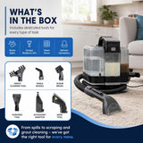 Olsen & Smith 1600W Portable Spot Cleaner Vacuum Deep Carpet and Upholstery Cleaner with Steam Function Dual Water Tanks Self Cleaning System and Multi Tool Accessories