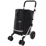 Hoppa 74L Expandable Lightweight Shopping Trolley 2025 model, Hard Wearing & Foldaway Push/Pull Cart for Easy Storage With 1 Year Guarantee