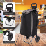 Hoppa Expandable 57L to 64L Lightweight Shopping Trolley 2025 model, Hard Wearing & Foldaway Push/Pull Cart for Easy Storage With 1 Year Guarantee