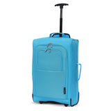 5 Cities (55x35x20cm) Lightweight Cabin Hand Luggage With a Retractable Telescopic Handle, Approved For Ryanair/easyJet/British Airways & more