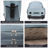 5 Cities (55x35x20cm) Lightweight Cabin Hand Luggage With a Retractable Telescopic Handle, Approved For Ryanair/easyJet/British Airways & more