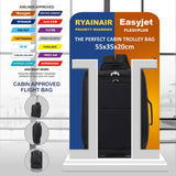 5 Cities (55x35x20cm) Lightweight Cabin Hand Luggage