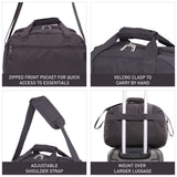 Aerolite (40x20x25cm) New and Improved 2021 Ryanair Maximum Size Holdall Cabin Luggage Under Seat Flight Bag - Packed Direct UK