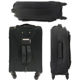Aerolite (47x35x20cm) Lightweight Soft Shell Cabin Hand Luggage (x3 Set) | 4 Wheels - Packed Direct UK