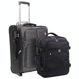 Aerolite (55x40x20cm) Lightweight Cabin Hand Luggage 2 Wheels, Maximum Possible Allowance For Ryanair - Packed Direct UK
