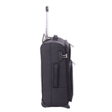 Aerolite 56x45x25cm British Airways Jet2 & easyJet Upgrade Maximum Allowance Large Lightweight 2 Wheel Carry On Hand Cabin Luggage Bag Suitcase 56x45x25 with TSA Approved Lock Black - Packed Direct UK