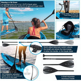 Aqua Spirit Barracuda iSUP Inflatable Stand Up Paddle Board 2025, 10'6x32”x6”, Complete Kayak Conversion Kit with Paddle, Backpack, Pump and more accessories, Adult Beginner/Expert, 2 Year Warranty (Blue)