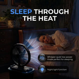 Olsen & Smith 10 Inch Cordless Misting Fan with 9L Water Tank Rechargeable Portable Cooling Fan with Oscillation Remote Control Timer USB Charging for Indoor Outdoor Home Office Camping