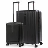 Aerolite M-Lite Smart Luggage Set (21” Cabin + 29” Extra Large) – PP Polypropylene Hard Shell Suitcases with Silent Hinomoto Wheels, USB Charging, Laptop Pocket, TSA Lock, Huge 118L + 46L Capacity, 15-Year Guarantee